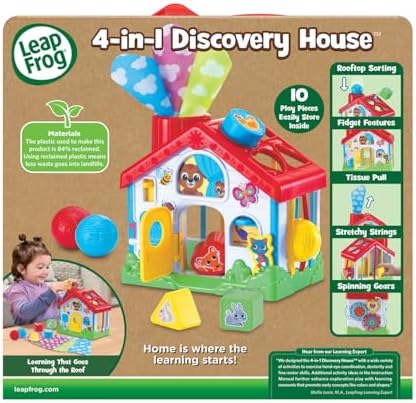 LeapFrog 4-in-1 Discovery House Hands-On Infant Busy Toy