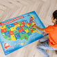 Melissa & Doug Melissa Doug USA Map Floor Puzzle - 51 Pieces 2 x 3 feet - FSC Certified