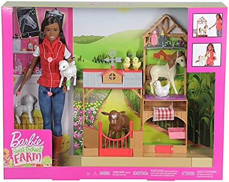 Barbie Sweet Orchard Farm Doll Vet Playset