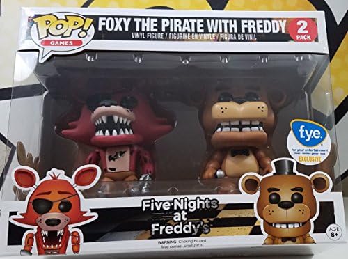 Funko POP Five Nights at Freddy's - Foxy the Pirate Fox with Freddy Fazbear - FYE 2 pack