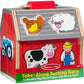 Melissa & Doug Melissa Doug Wooden Take-Along Barn Toy with Flip-Up Roof and Handle 10