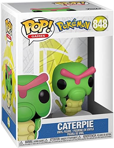 Pokemon - Caterpie Pop Vinyl Figure Bundled with Compatible Pop Box Protector Case