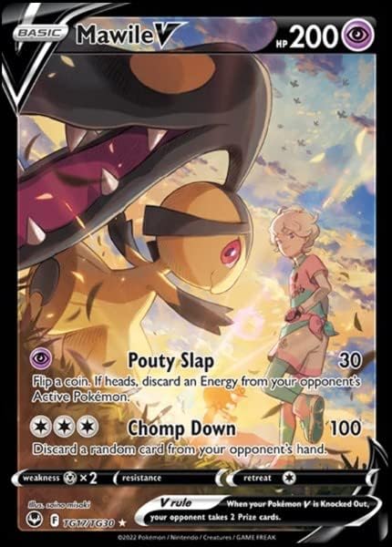 Pokemon Mawile V - TG17TG30- Silver Tempest - Trainer Gallery - Pokemon Ultra Rare Card