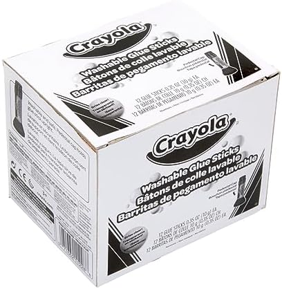 Crayola Washable Glue Sticks Art Tools 12 ct. Great for Classroom Projects