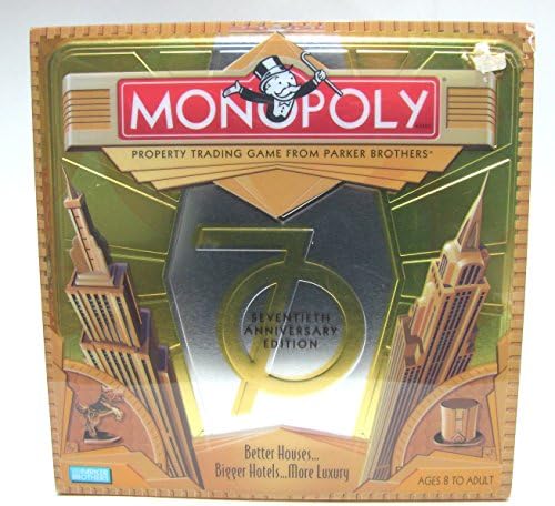 Hasbro Monopoly Game 70th Anniversary Edition