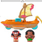 Fisher-Price Little People Toddler Toy Disney Princess Moana Maui's Canoe Sail Boat with