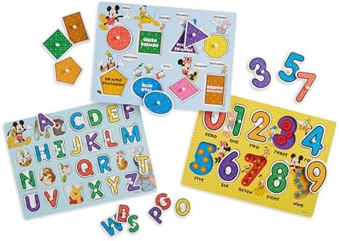 Melissa & Doug Melissa Doug Disney Wooden Peg Puzzle
