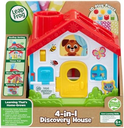 LeapFrog 4-in-1 Discovery House Hands-On Infant Busy Toy