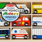 Melissa & Doug Melissa Doug Wooden Town Vehicle