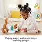 Fisher-Price Baby Learning Toy 123 Crawl with Me Puppy Electronic Dog with Smart Stages