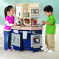 Little Tikes Super Chef Kitchen Blue Cream 14.00 l x 28.00 w x 40.00 h inches