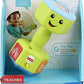 Fisher-Price Baby Toddler Toy Laugh Learn Countin' Reps Dumbbell Rattle with Learning