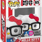 Funko Pop Hello Kitty 65 - Hello Kitty Hipster Nerd with Glasses Flocked