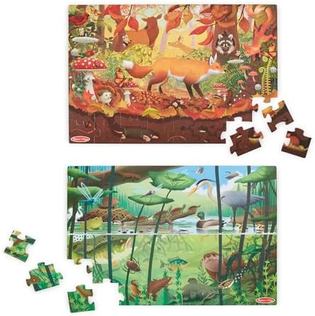 Melissa & Doug Melissa Doug Double-Sided Seek Find Puzzle - FSC Certified