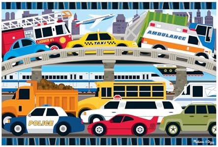 Melissa & Doug Melissa Doug Traffic Jam Jumbo Jigsaw Floor Puzzle