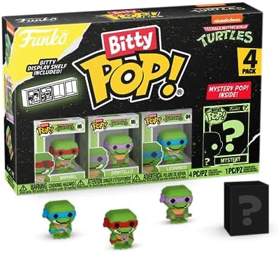 Funko Bitty POP Teenage Mutant Ninja Turtles TMNT - Shredder 4-Pack - 8-Bit Raphael 8-Bit