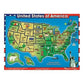Melissa & Doug Melissa Doug Wooden USA Map Sound Puzzle
