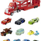 Mattel Disney and Pixar Cars Mack Hauler 13-inch Toy Transporter Truck with Ramp Carry Storage for 12 Vehicle