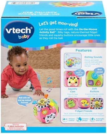 VTech Baby On-The-Moove Activity Ball with Textures Orange