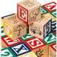 Melissa & Doug Melissa Dougi Classic ABC 30-Piece Wooden Block Cart 1 Theme Compatible MD