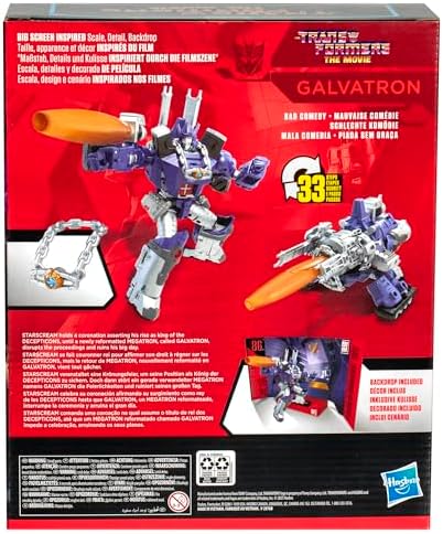 Transformers Studio Series Leader Class The The Movie 86-31 Galvatron 8.5-inch Converting