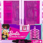 Barbie Fashionistas Ultimate Closet 6 Hangars Purple with Fold-Out Rack Carrying Handle Portable Storage for Fashion Doll