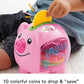Fisher-Price Baby Toddler Toy Laugh Learn Smart Stages Piggy Bank with Educational Songs