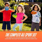 Nerf Mini Foam Sports Ball Set - Foam Football Soccer Ball Basketball Set Soft Foam