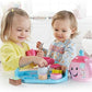 Fisher-Price Toddler Toy Laugh Learn Sweet Manners Tea Set with Music Lights for