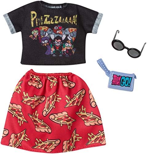 Barbie Clothes Teen Titans Go Pizza Top Skirt Doll 2