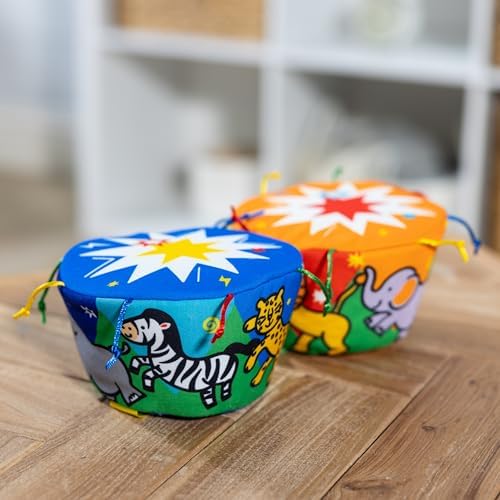 Melissa & Doug Melissa Doug K's Bongo Drums Soft Musical Instrument Multicolor 1 EA