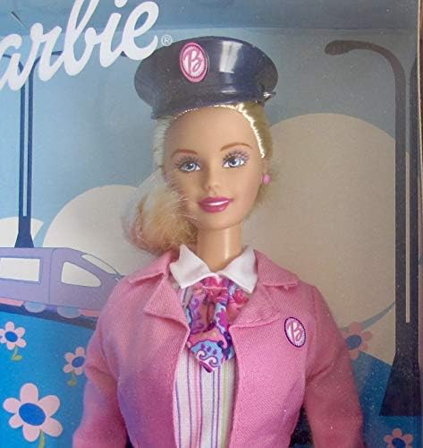 BARBIE TRAVEL TRAIN FUN w Barbie Doll Carry On BAG Apron 2001