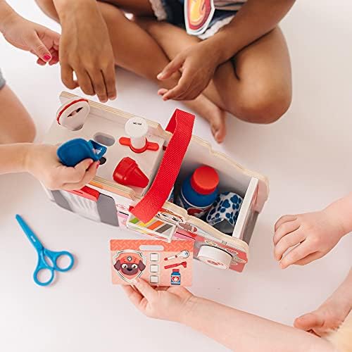 Melissa & Doug Melissa Doug PAW Patrol Marshall's Wooden Rescue EMT Caddy 14 Pieces