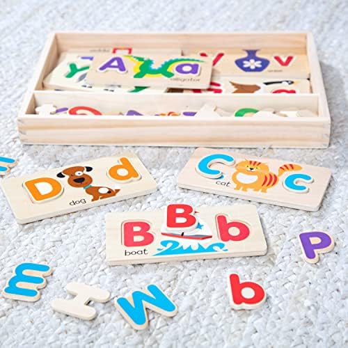 Melissa & Doug Melissa Doug ABC Picture Boards - Educational Toy With 13 Double-Sided