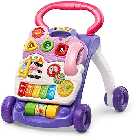 VTech Sit-to-Stand Learning Walker Frustration Free Packaging Blue