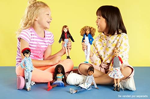 Mattel Creatable World Deluxe Character Kit Customizable Doll Black Straight Hair