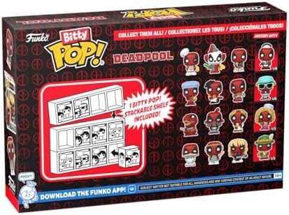Funko Bitty POP Deadpool - Dinopool 4-Pack and A Surprise Mystery Mini Figure - 0.9 Inch