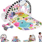 Fisher-Price Baby Gift Set Glow and Grow Kick Play Piano Gym Blue Playmat Musical