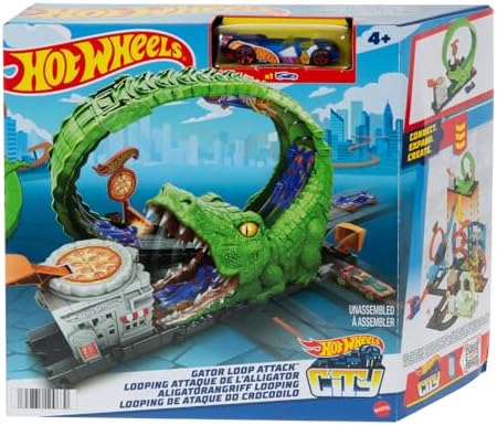 Hot Wheels City Toy Car Track Set Gorilla Grapple Playset