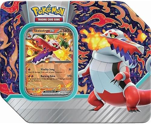 Pokemon TCG Paldea Partners Skeledirge EX Tin - 5 Packs Promos
