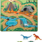 Melissa & Doug Melissa Doug Prehistoric Playground Dinosaur Activity Rug 39 x 36 inches -
