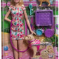 Barbie Doll With A Toy Pup And Dog in A Wheelchair Plus Pet