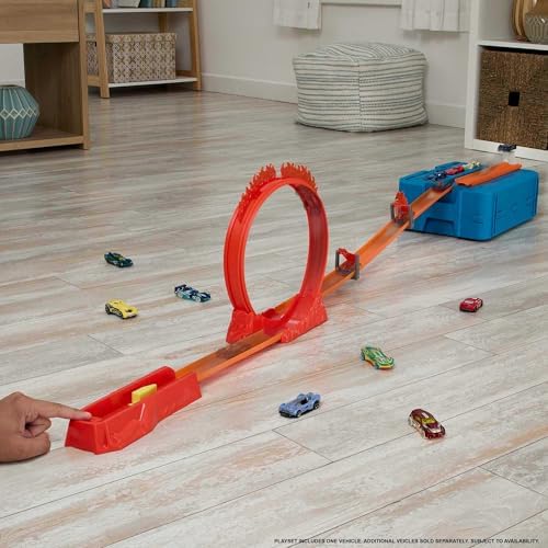 Hot Wheels Toy Car Track Set Track Builder Playset