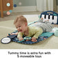 Fisher-Price Baby Playmat Glow and Grow Kick Play Piano Gym Blue Musical Learning Toy