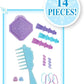 Disney Elsa Styling Head A" 18-Piece Set with Wear & Share Accessories Blonde Hair – 18