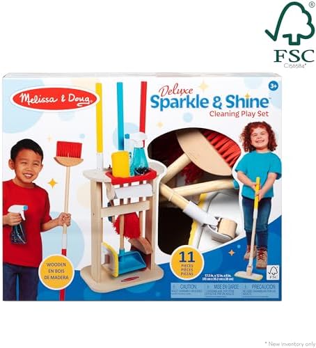Melissa & Doug Melissa Doug Deluxe Sparkle Shine Cleaning 11 Pieces - FSC Certified