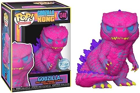 Funko POP Godzilla vs. Kong Blacklight Godzille 3.75 Vinyl Figure 1348