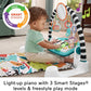 Fisher-Price Baby Playmat Glow and Grow Kick Play Piano Gym Blue Musical Learning Toy
