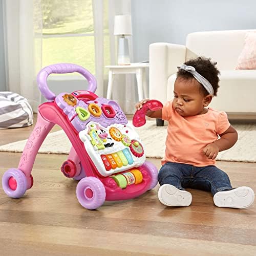 VTech Sit-to-Stand Learning Walker Frustration Free Packaging Blue