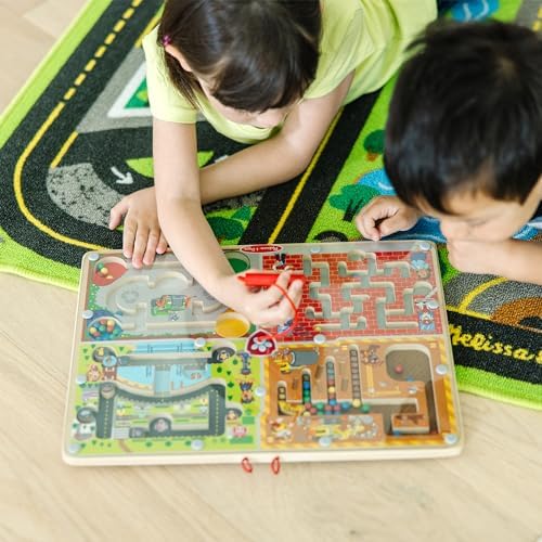 Melissa & Doug Melissa Doug PAW Patrol Wooden 4-in-1 Magnetic Wand Maze Board - FSC